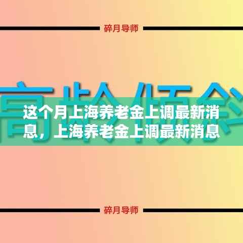 上海养老金上调最新消息详解,轻松了解与操作指南