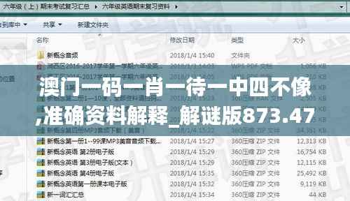 澳门一码一肖一待一中四不像,准确资料解释_解谜版873.47