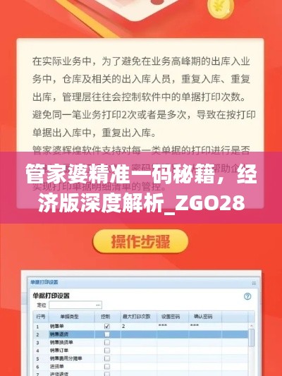 管家婆精准一码秘籍,经济版深度解析_ZGO289.56