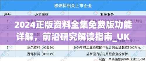 2024正版资料全集免费版功能详解,前沿研究解读指南_UKN152.27个人版