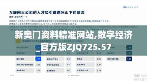新奥门资料精准网站,数字经济_官方版ZJQ725.57