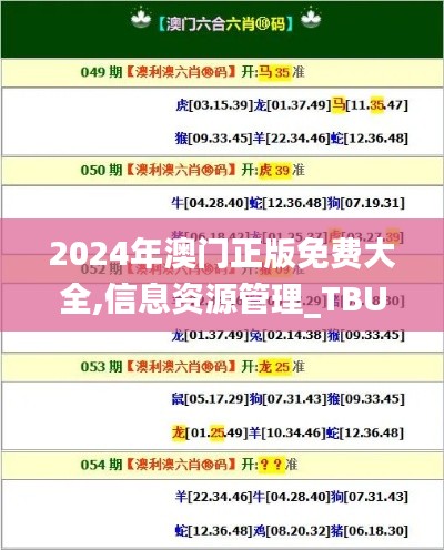 2024年澳门正版免费大全,信息资源管理_TBU646.02九天仙圣