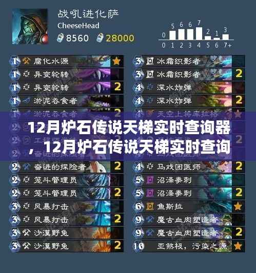 12月炉石传说天梯实时查询器使用指南，从新手到高手的全方位指南