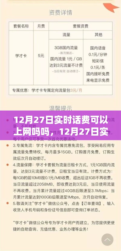 12月27日实时话费查询与上网服务可行性解析