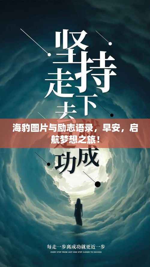海豹图片与励志语录,早安,启航梦想之旅!