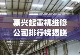 嘉兴起重机维修公司排行榜揭晓！专业团队实力对比，优质服务商一览无余