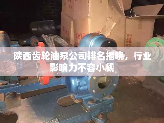 陕西齿轮油泵公司排名揭晓，行业影响力不容小觑
