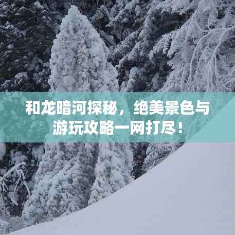 和龙暗河探秘，绝美景色与游玩攻略一网打尽！